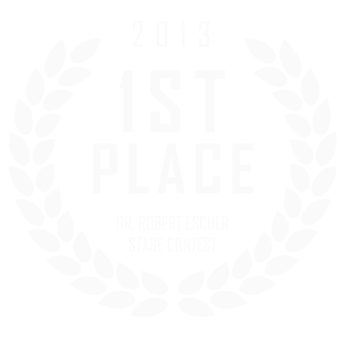 2013 First Place, Dr. Robert Escher Stage Contest